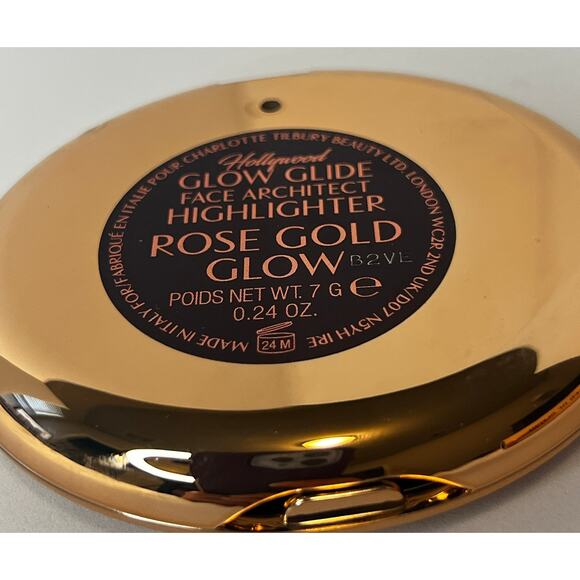 NWT Charlotte Tilbury Glow Glide Face Architect Highlighter Rose Gold Glow - Picture 4 of 4